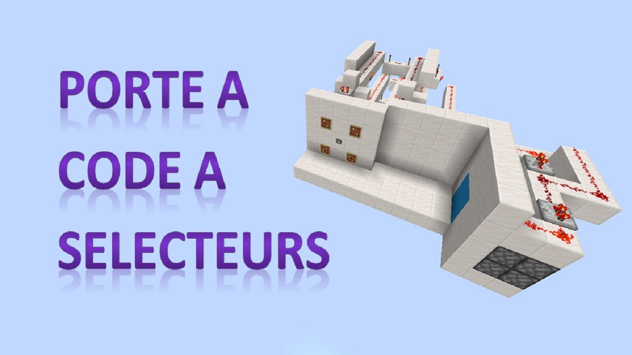 Tutoriel -  Porte à code à sélecteurs (Item frame)