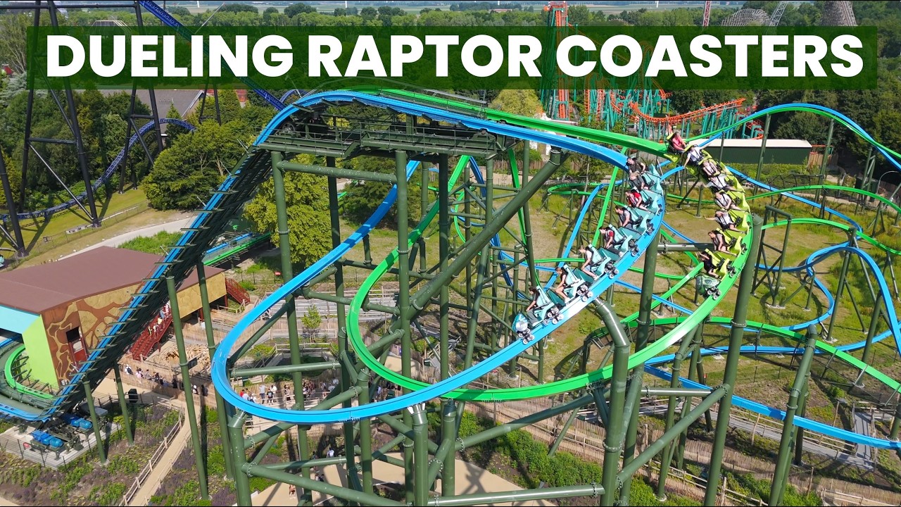 Обзор прошлого года | Однорельсовые горки Dueling RMC в Walibi Holland