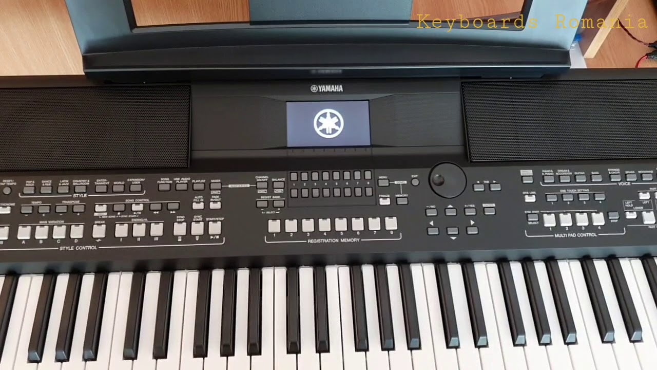 Yamaha PSR-SX600 - First boot - Boot time is great