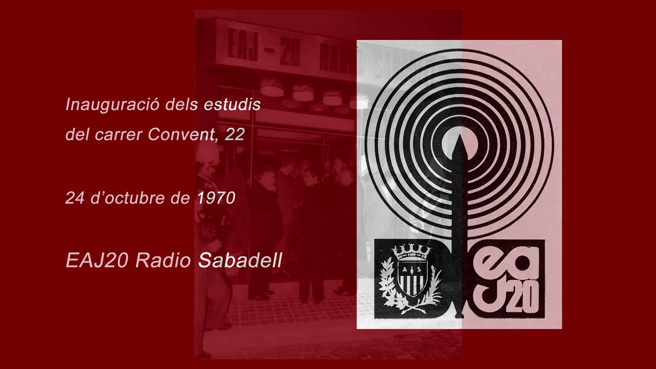 Inauguració dels estudis del carrer Convent, 22