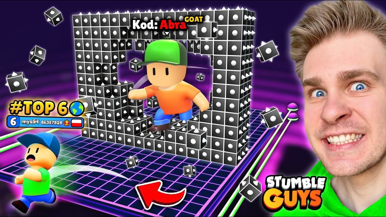 TOP #6 GRACZ (na ŚWIECIE) vs ABRA ⚠️ na NOWE MAPY BLOCK DASH 🥊 (1 VS 1) POJEDYNEK 🏆 w Stumble Guys 😱
