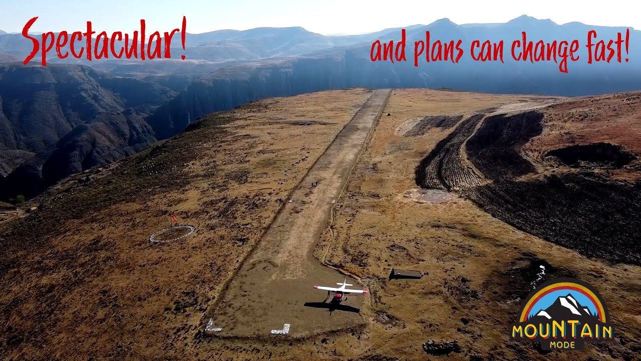 Most spectacular airstrip in...Africa? And then plans change!