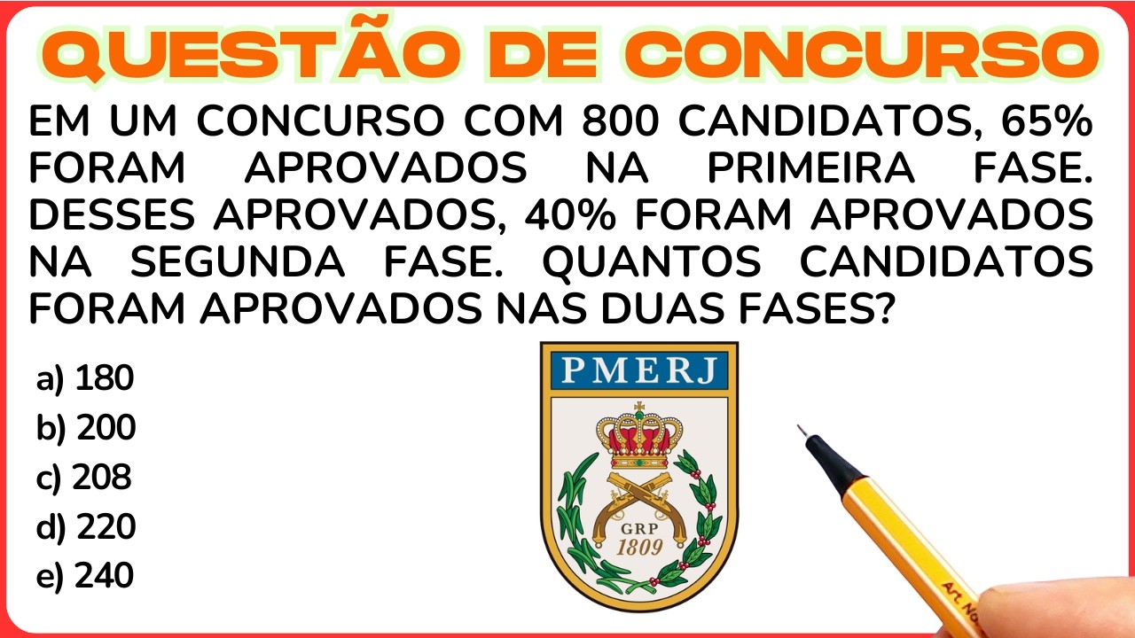 🚨 QUESTÃO DE CONCURSO – PORCENTAGEM EM DUAS ETAPAS🔥