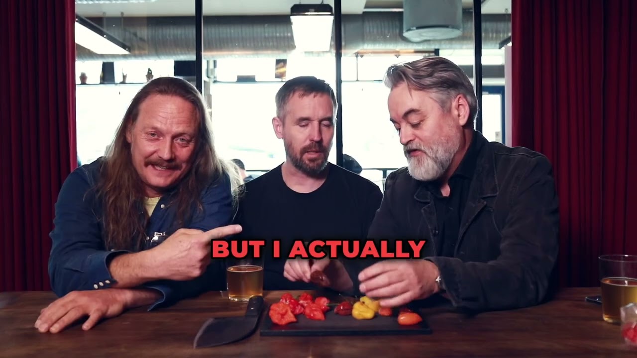 Chili tasting with Jesper Binzer and Mikkel Bjergsøe.