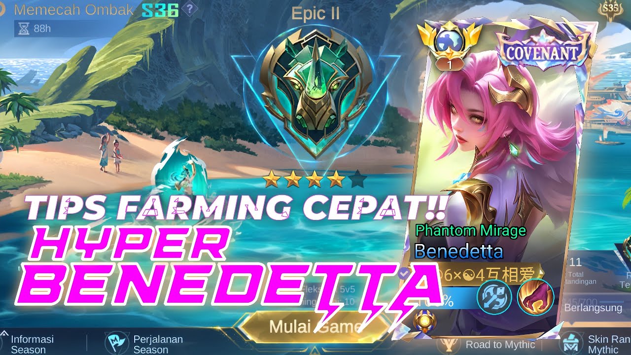Fast Farming Tips! Hyper Benedetta‼️ Enemy level will be far behind 🤯