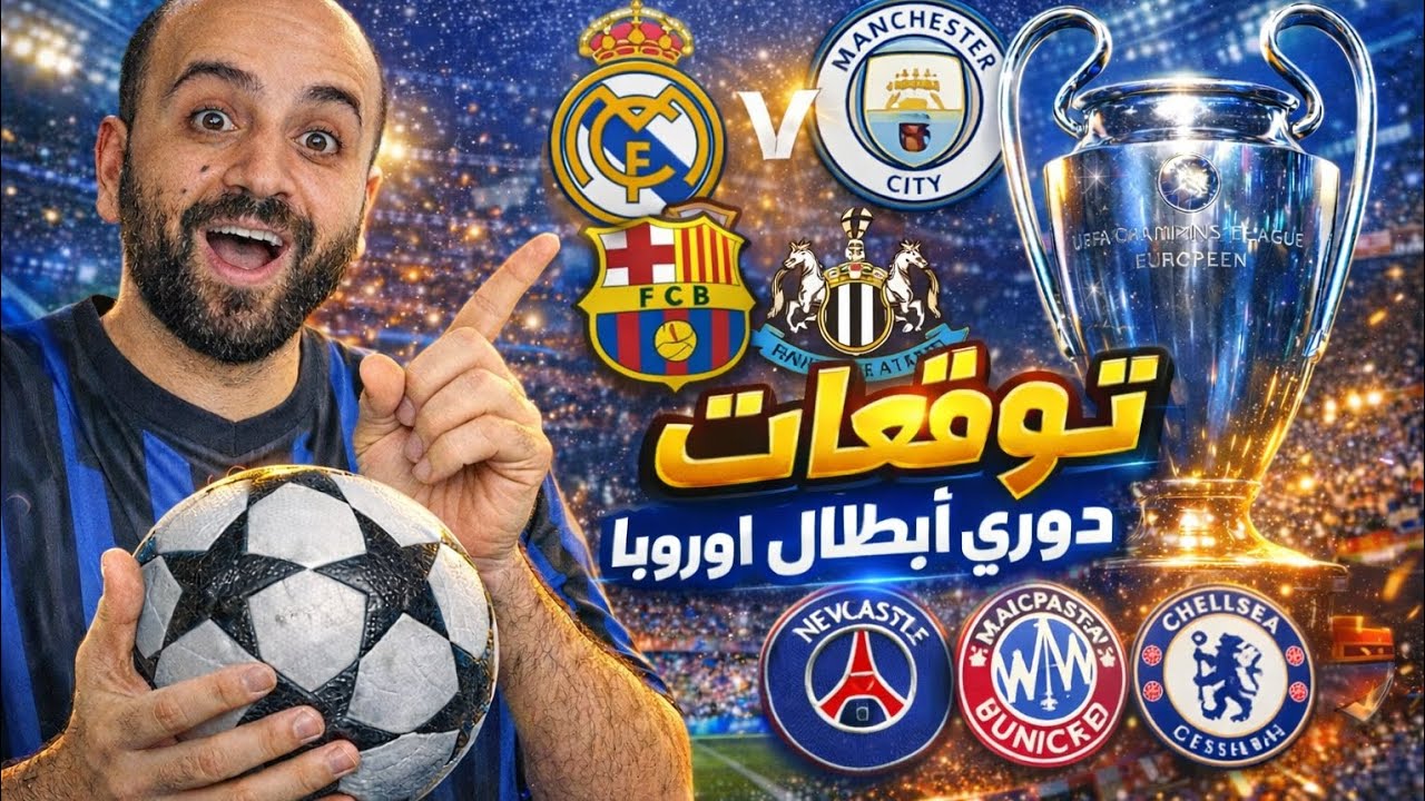 🔥توقعاتي النارية لدوري ال16 من دوري ابطال أوروبا مفاجئات قادمة😱كمل للاخير 🔥
