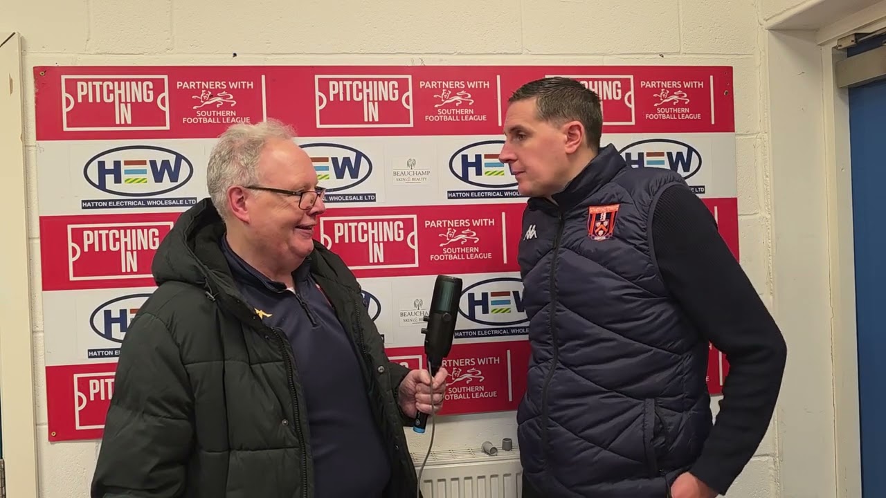 Paul Davis sums up the Harborough game with Stuart Morse 