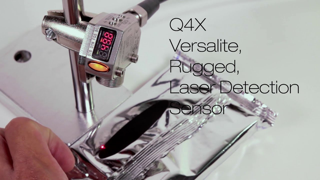 Banner Q4X Laser Measurement Sensor: Shiny/Black Surface Detection
