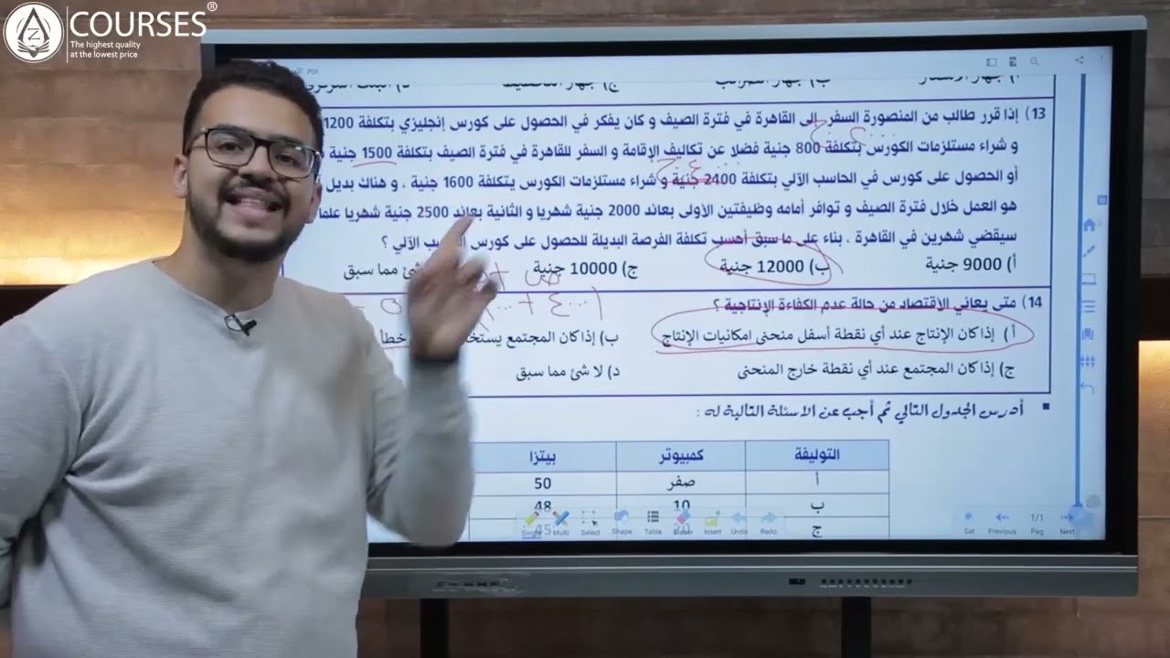 حل الامتحان الأول - أقتصاد جزئي