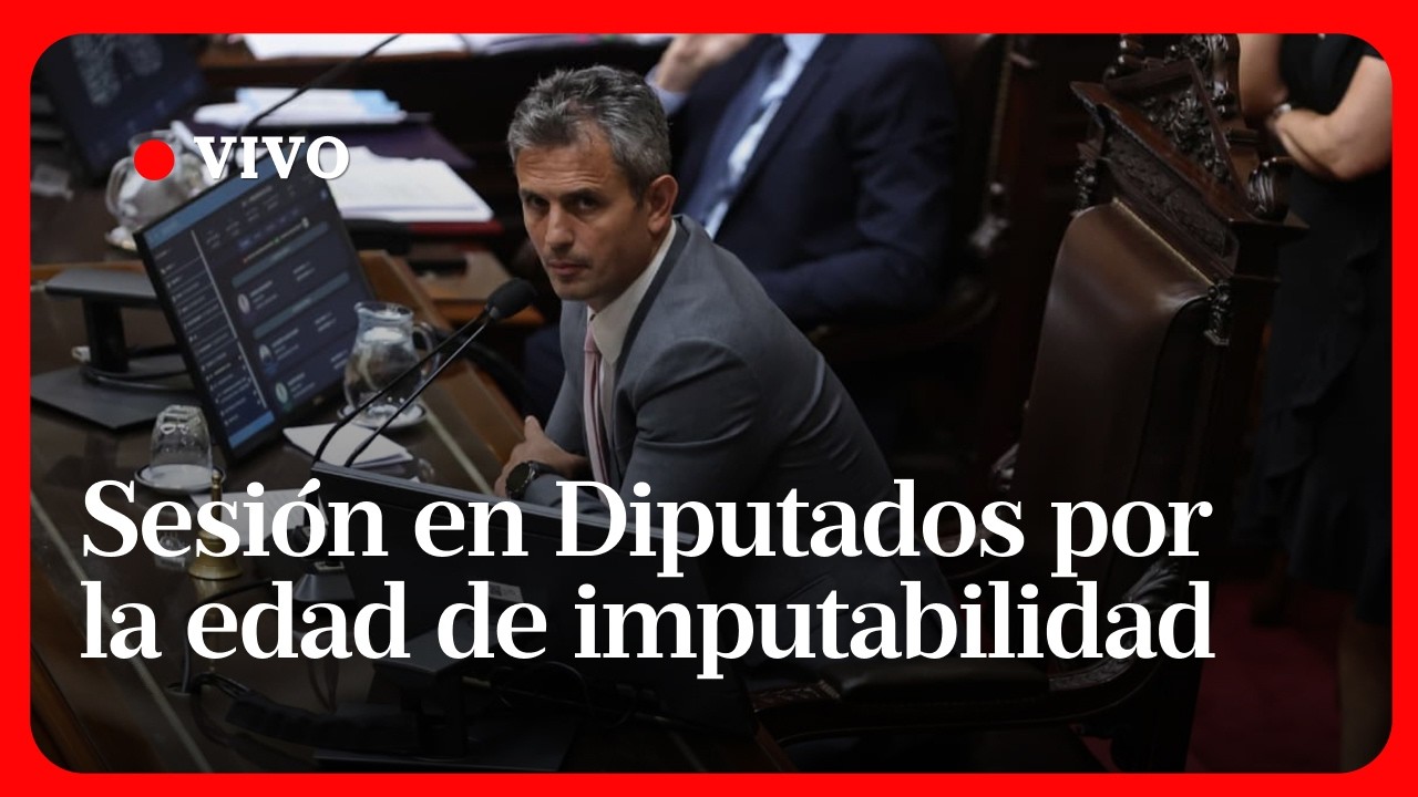EN VIVO | Reforma penal juvenil en Diputados: proyecto de baja de imputabilidad a 14 años