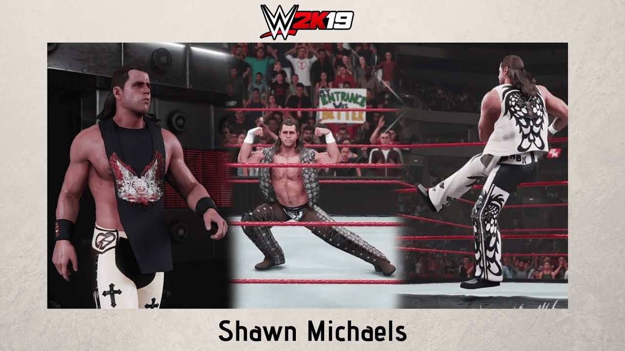 WWE 2K19: Shawn Michaels attires (PS4)