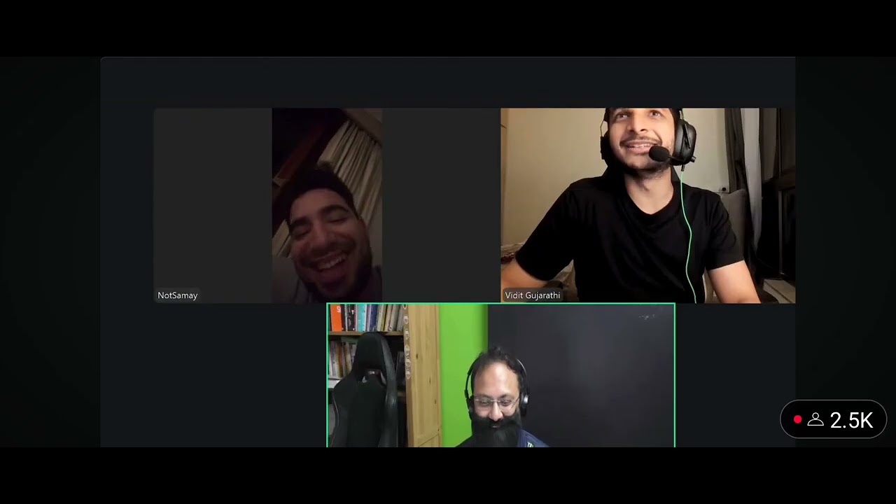 Samay Raina latest 23 Sep stream with Vidit Gujrathi x Sagar Shah x Gamerfleet x Suhani Shah