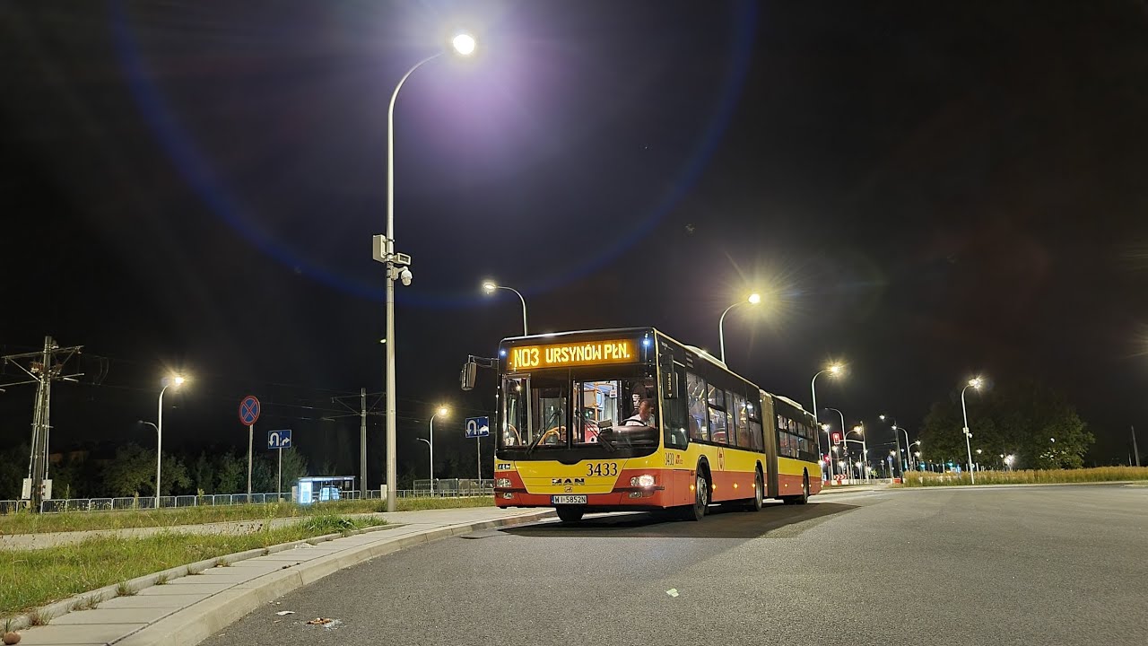 ↯MAN NG363 Lion's City G #3433 MZA Warszawa (linia PT)↯