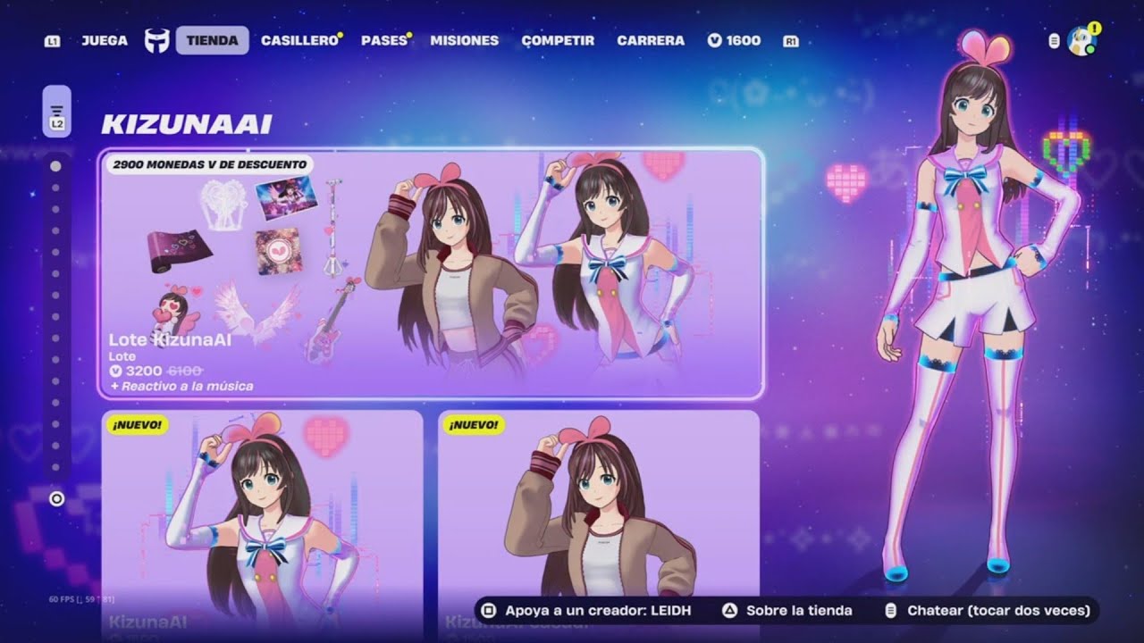 !Nueva skin Kitsuna Ai! Nueva Tienda de Fortnite