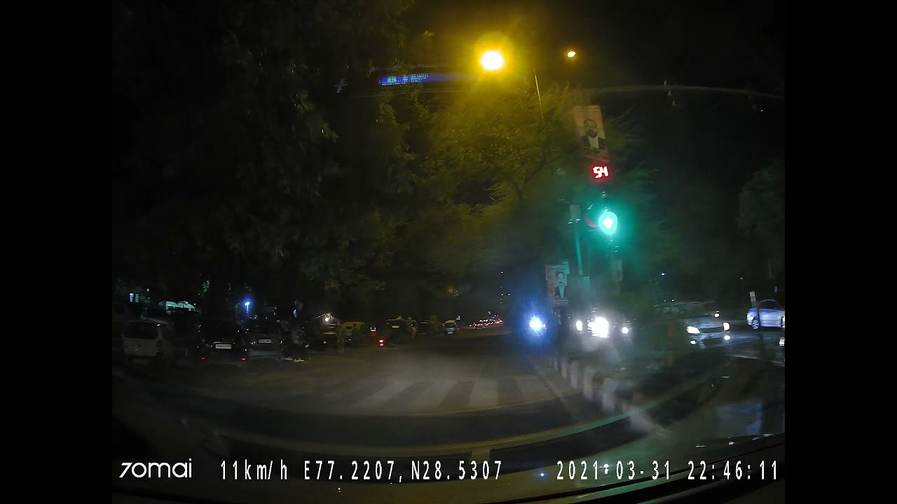 Crash in Delhi street caused by reckless driving. #dashcam #crash