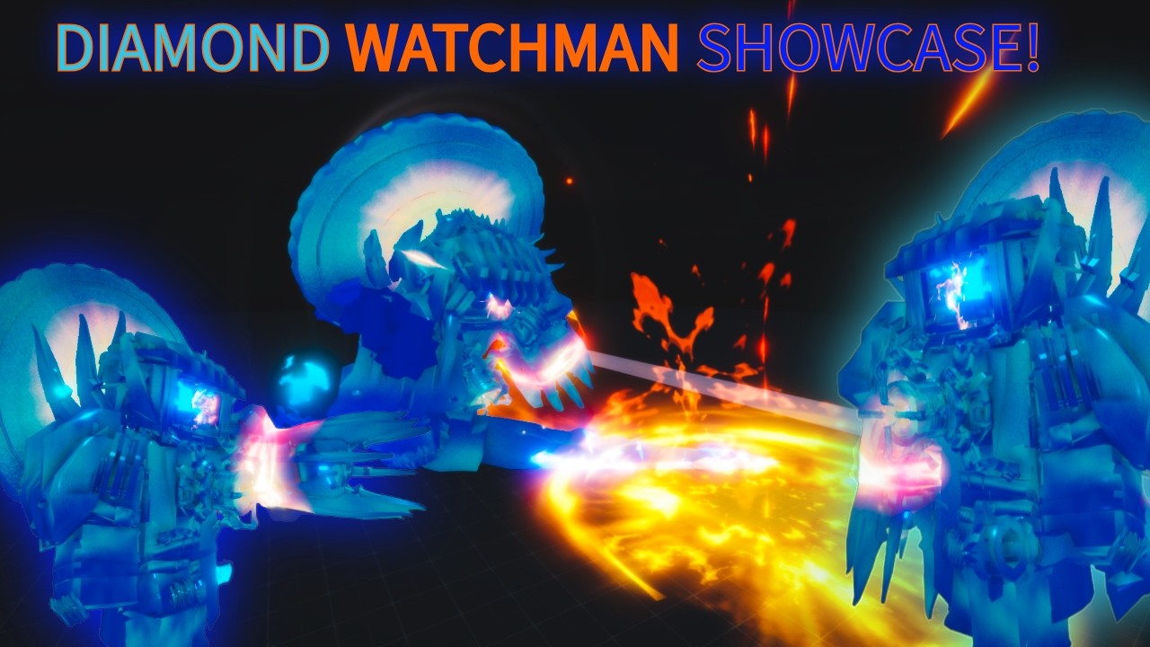 Демонстрация Diamond Watchman of Doom! Skibi Defense