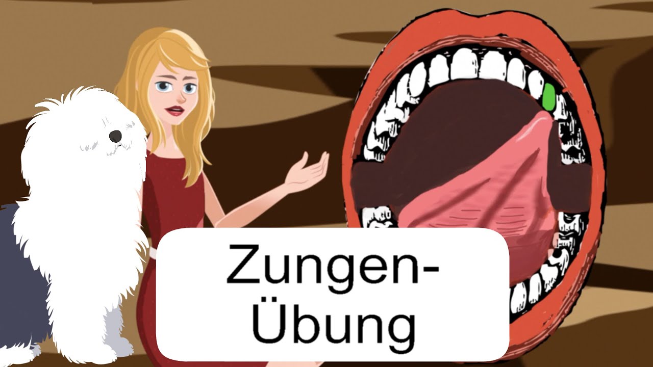 Mundmotorik f&uuml;r Kinder, Zungen&uuml;bung f&uuml;r Zungenkraft mit Leila, Z&auml;hne antippen