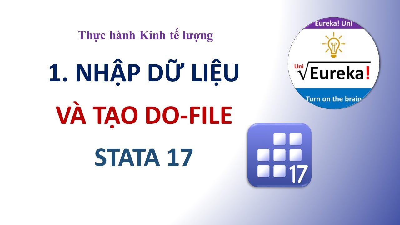 STATA 1. Nhập dữ liệu từ excel, khai báo dữ liệu và dùng DO file - hướng dẫn STATA