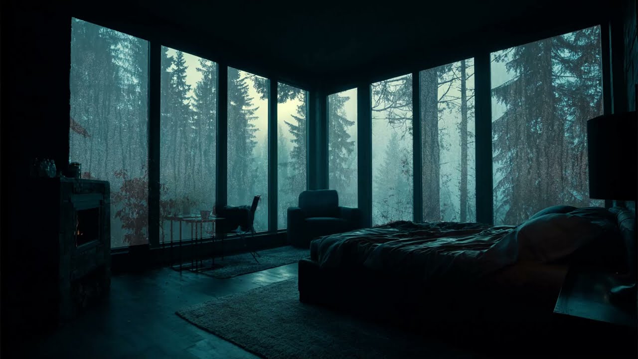 Tranquil Forest Rain for Mindful Sleeping - Bedroom ASMR to Calm Your Soul and Body Fast