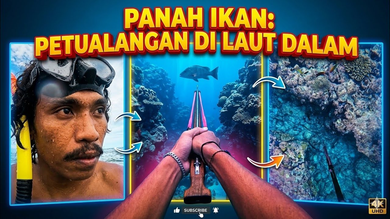 BERBURU IKAN MENGGUNAKAN PANA TRADISIONAL DI SIANG HARI !?