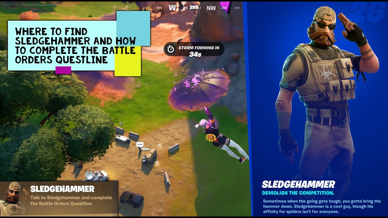 Where to find Sledgehammer and How to complete the Battle Orders Questline