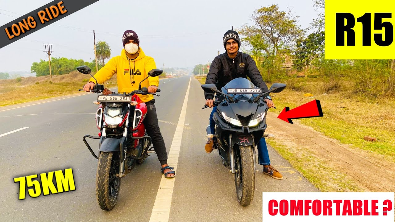 LONG RIDE IN YAMAHA R15 V3 | COMFORTABLE OR NOT ? 🤔