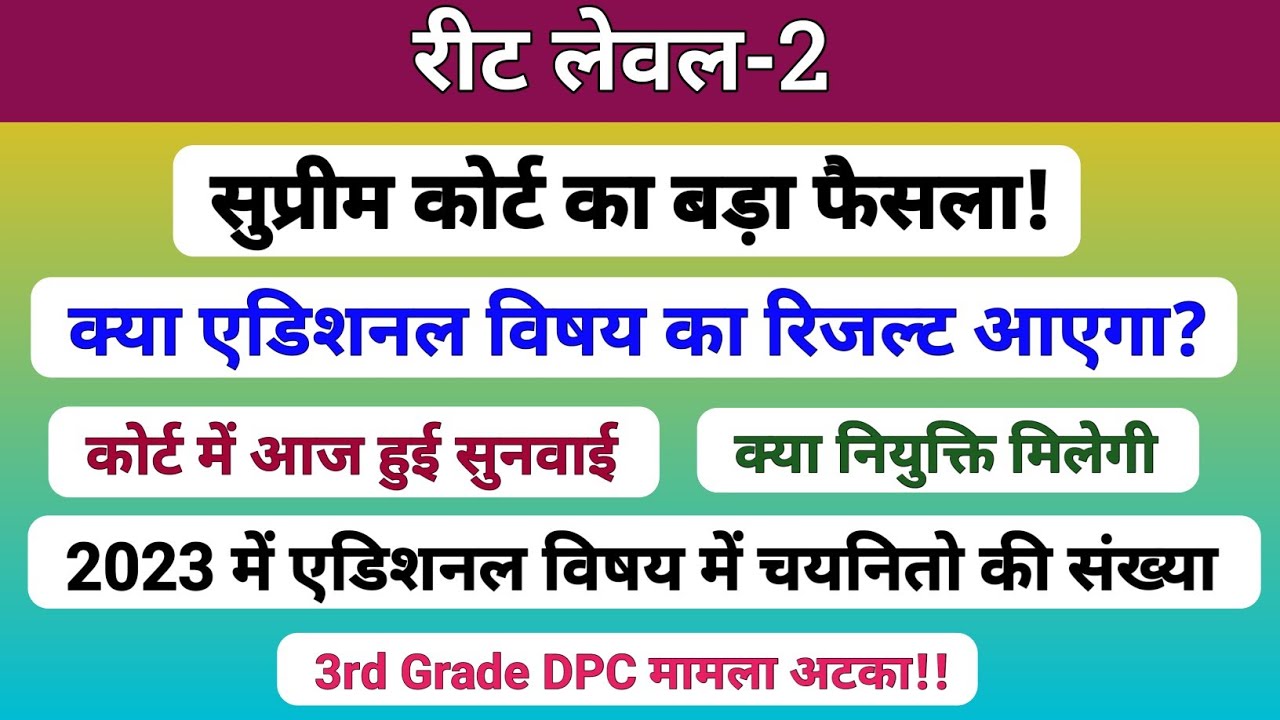 रीट एडिशनल विषय रिजल्ट 2024 | B.A additional Result update | reet revised result | Joining? |
