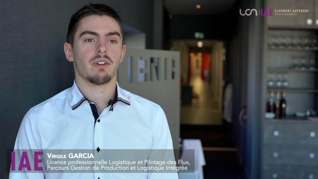 IAE - Licence pro Logistique et Pilotage des Flux, Parcours Gestion de Prod et Logistique Int&eacute;gr&eacute;e