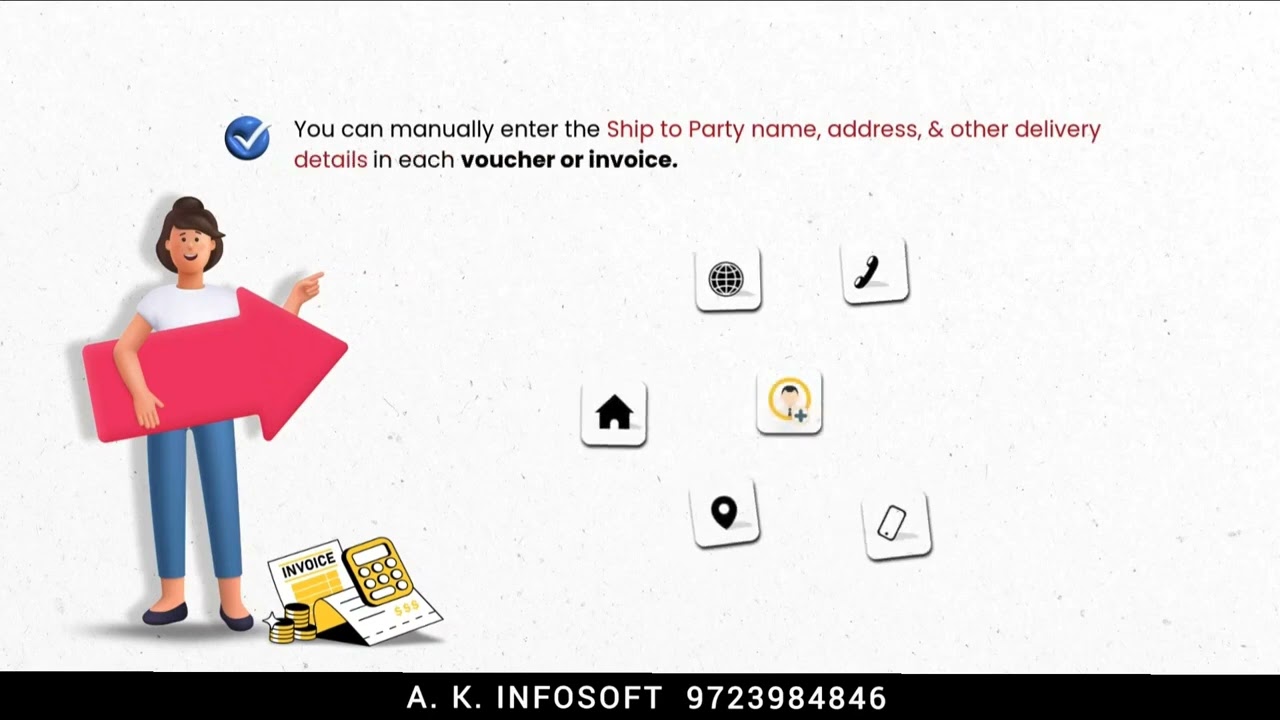Ship To Party Master In Sale bill