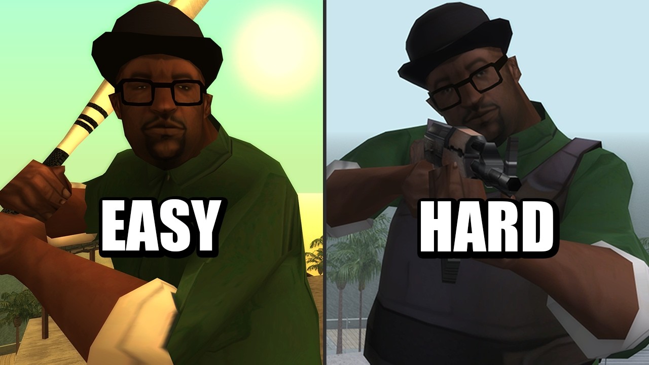 Удаленные уровни сложности GTA San Andreas