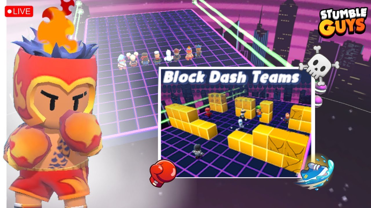 🔴 Stumble Guys Live 🔥ASIA Server Block Dash | 0.94
