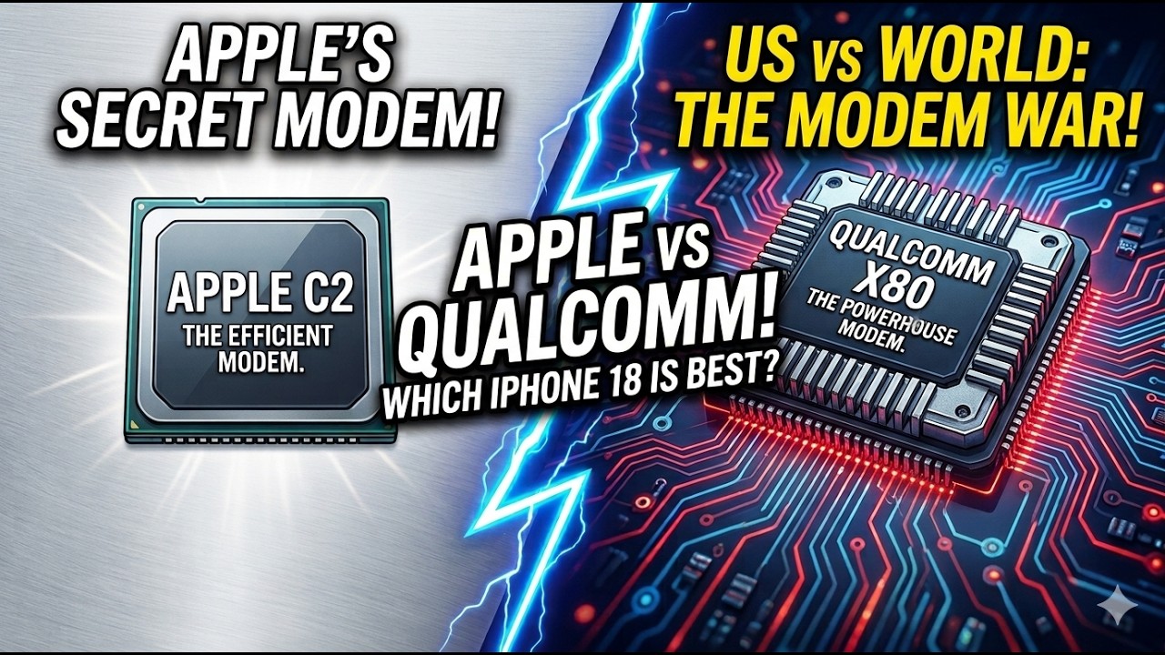 Модем Apple C2 (iPhone 18 Pro) против Qualcomm X80 (iPhone 18 Pro Max в США)