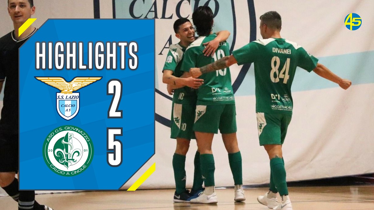 Lazio-Giovinazzo 2-5 | HIGHLIGHTS | Coppa Italia Serie A2 Élite 2025-26