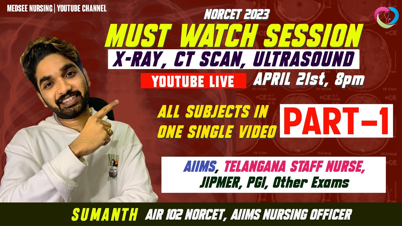 All Investigations in a single shot |For Aiims Norcet Exam | part 1 | Medsee Nursing