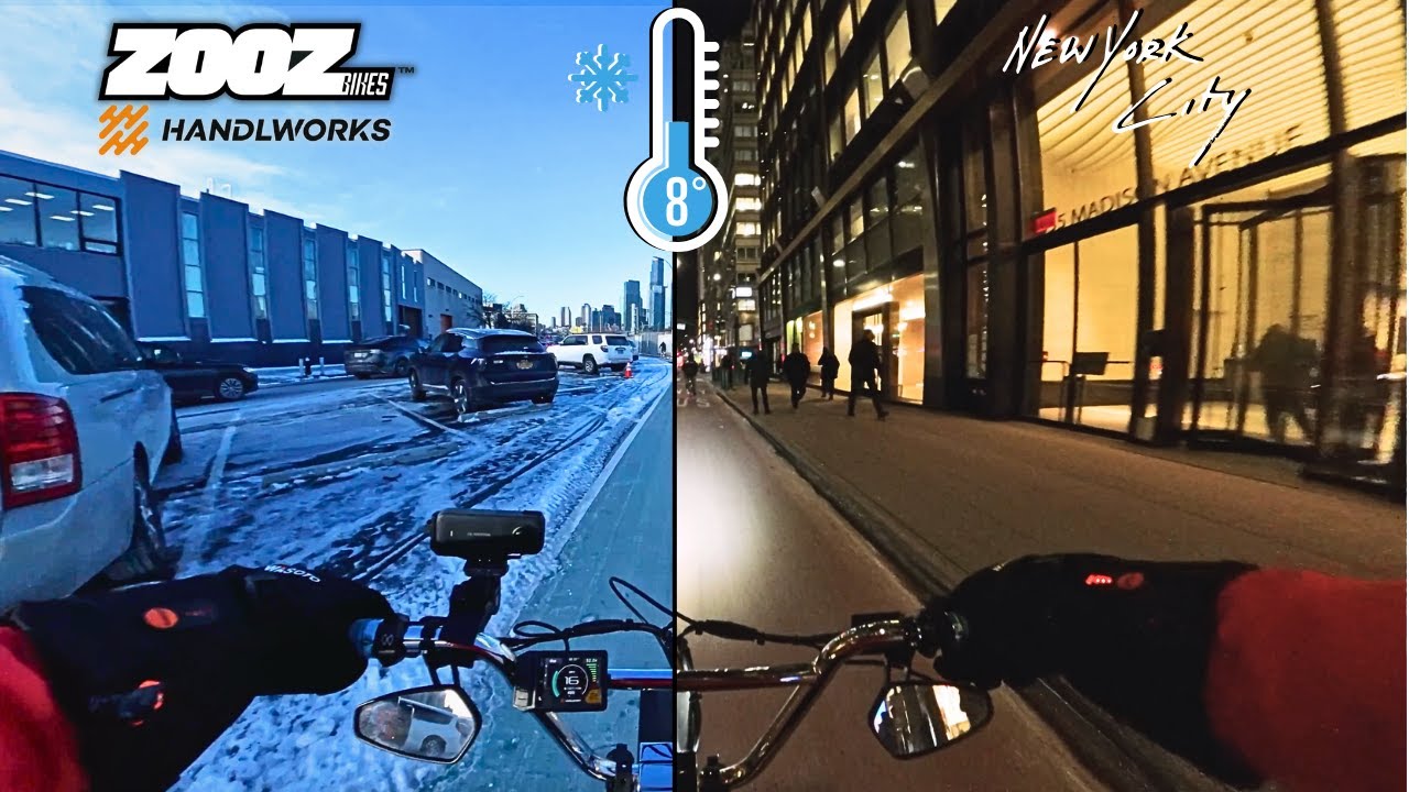 Arctic Blast hits NYC: A Brick Commute on the Zooz750! | eBike POV [4K]