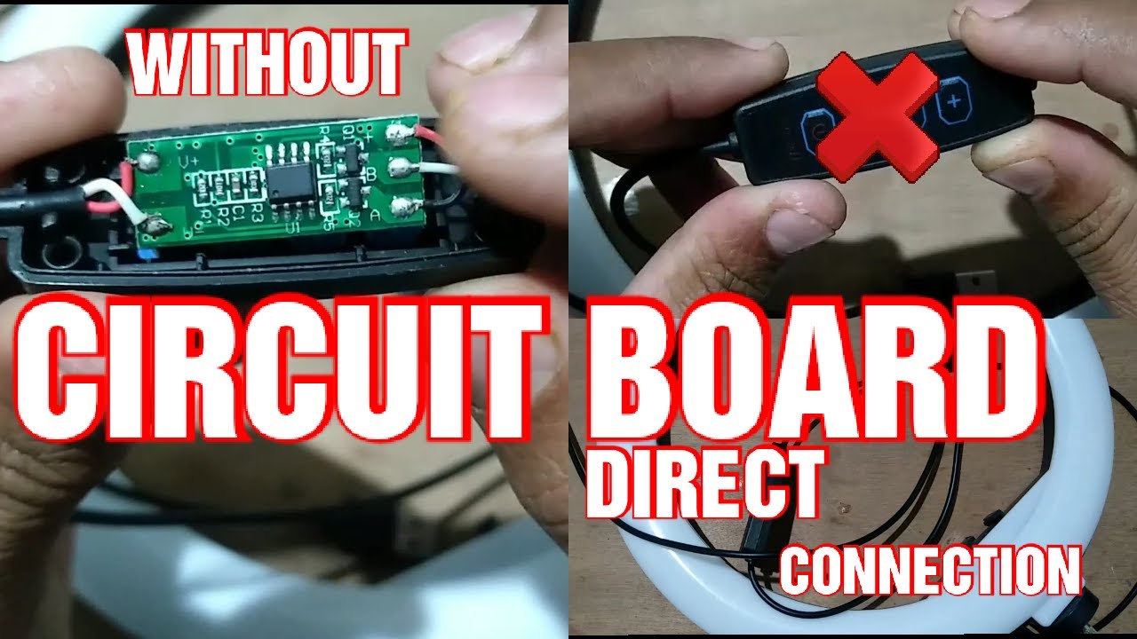 HOW TO MAKE CONNECTION OF  RING LIGHT WITHOUT CIRCUIT BOARD