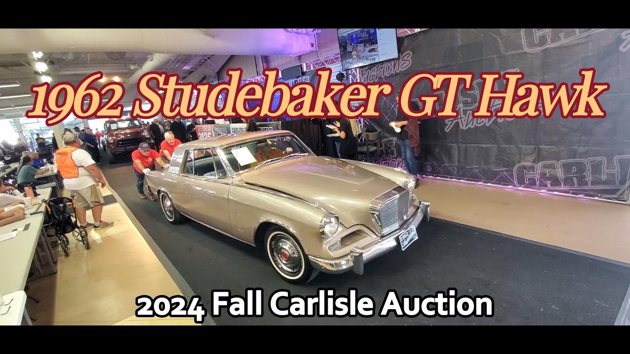 Studebaker GT Hawk 1962 года выпуска, осенний аукцион 2024 года в Карлайле #studebaker #classicca...