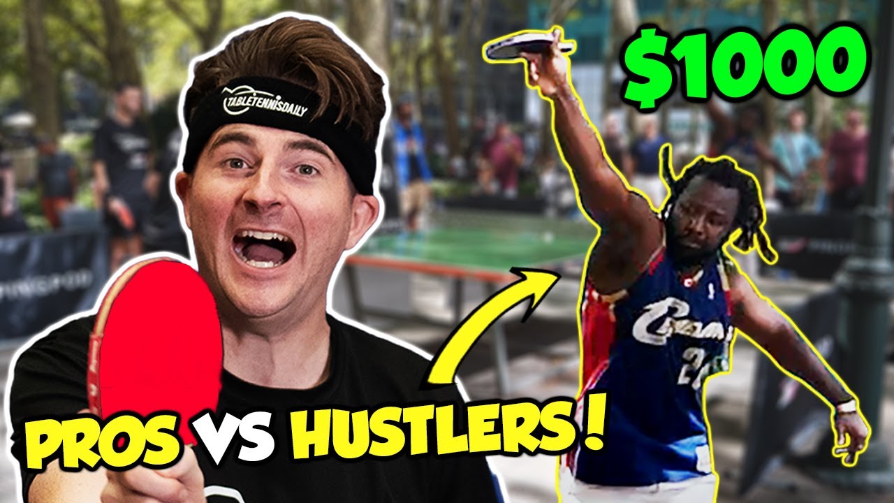 Pros Vs New York Ping Pong Hustlers For $1000!