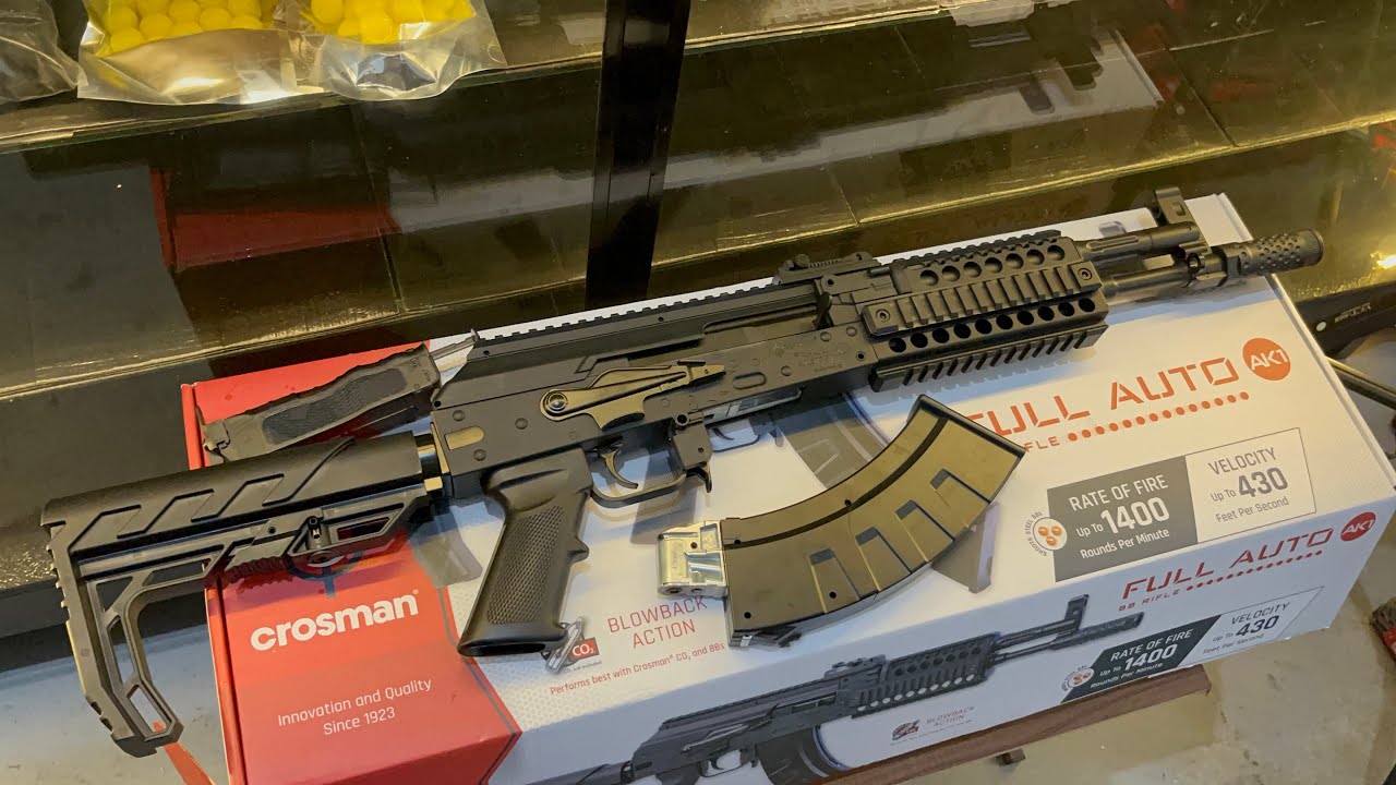 Durog and Red Horse Crosman AK1 Airgun Rifle unboxing and testing