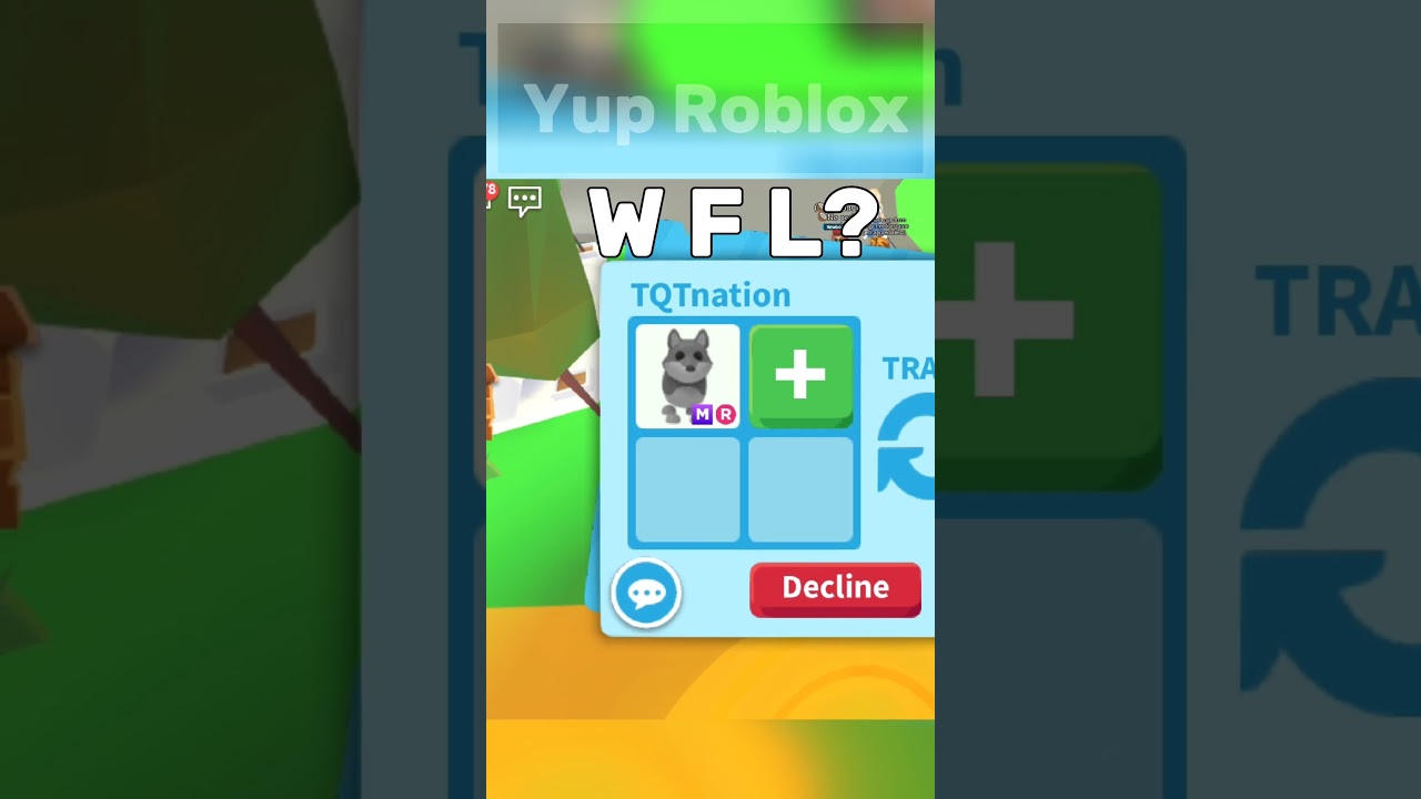 Trading mega neon ride Wolf #adoptme #roblox  #shorts
