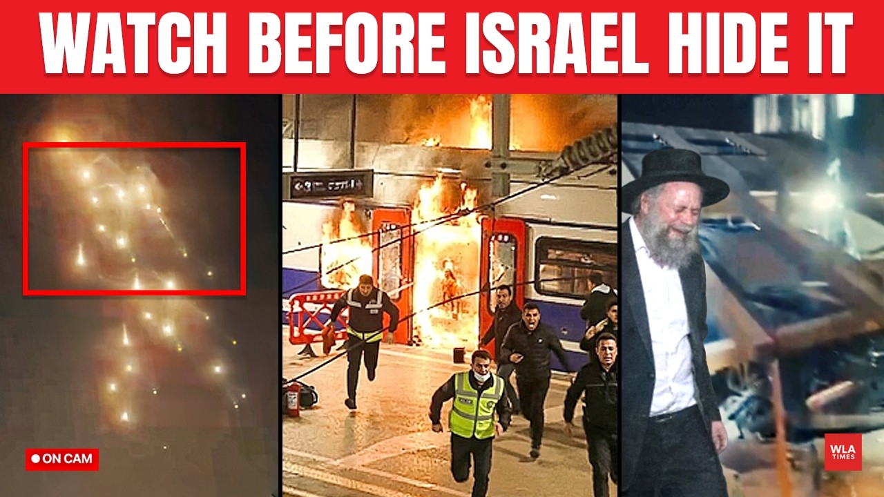 LIVE ON CAM: Iran's Cluster Bombs TEAR Tel Aviv Apart In 'Larijani Revenge'; Station HIT, 2 K*lled