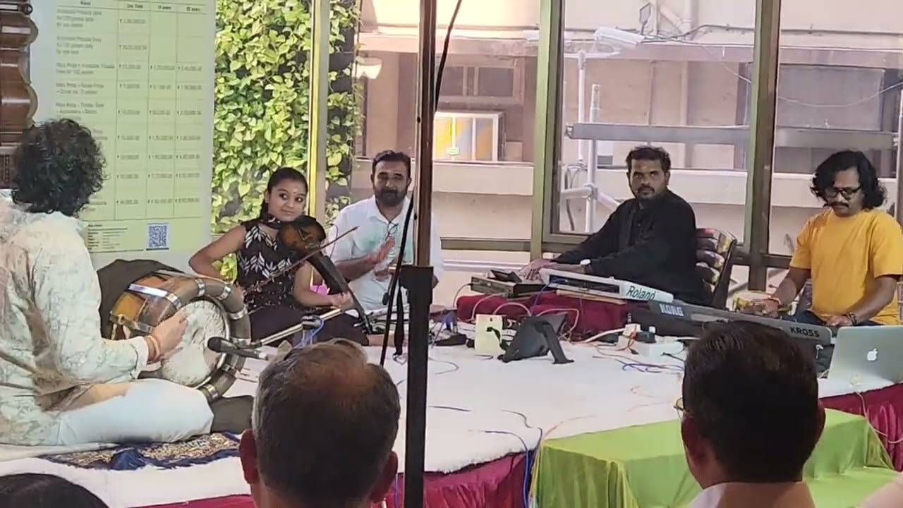 Ganga and team performed at  Gopalakrishna Temple Sion Mumbai 🎻🎻🎻