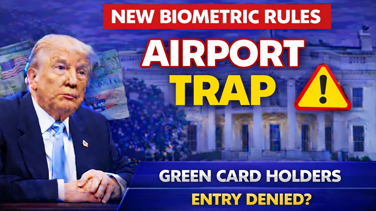 AIRPORT TRAP: New Biometric Rules for Green Card Holders (Don't Travel)
