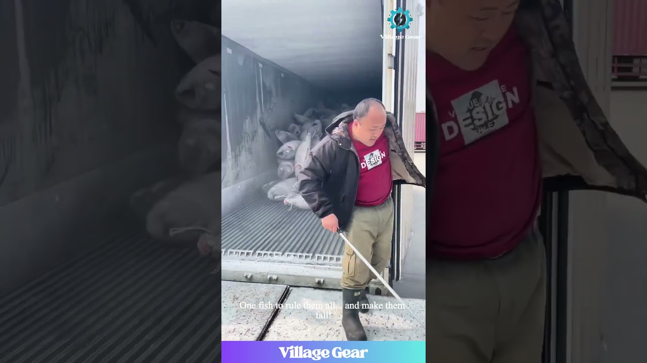 Tuna Jenga Champions!🏆 That Unloading Method is WILD! 😂 #tuna #unloadingfail #funny #satisfying
