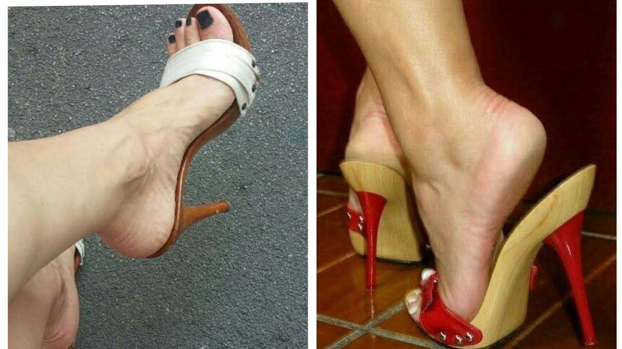 Very impressive and classy collection of wooden high heel mule sandals for ladies #woodenmules.
