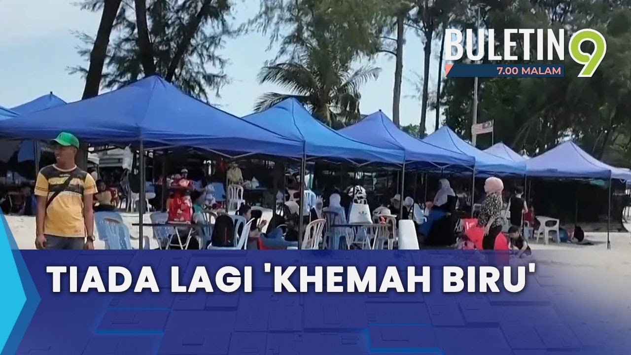 Pantai Telok Kemang 'Bebas' Khemah Biru