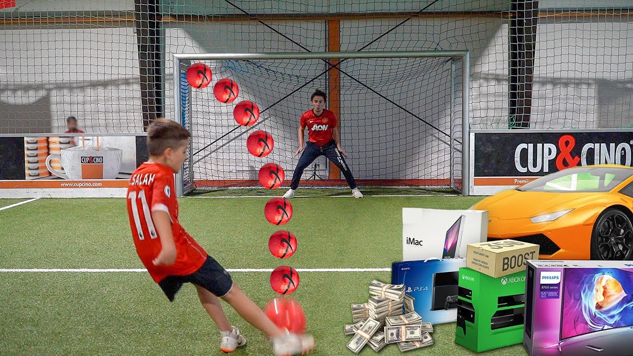 Schieße 1 Tor & ich kaufe dir alles, was du willst - Fussball Challenge