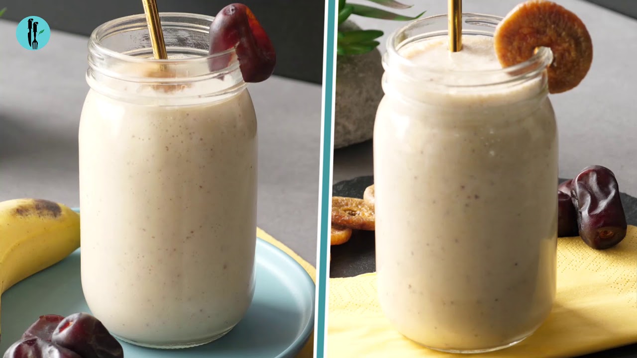 Healthy Date Shakes 2 ways By Healthy Fusion