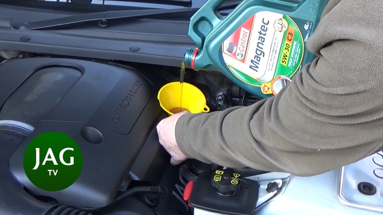 Engine Oil, Check and Topup, Jaguar S-Type R STR