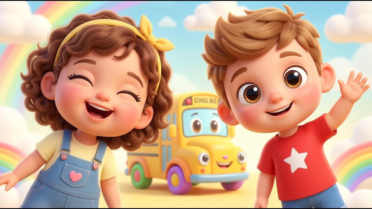 🚎Wheel on the bus + more Nursery Rhymes #viral #viralvideo #nurseryrhymes #kidsrhymes #toddlersongs 